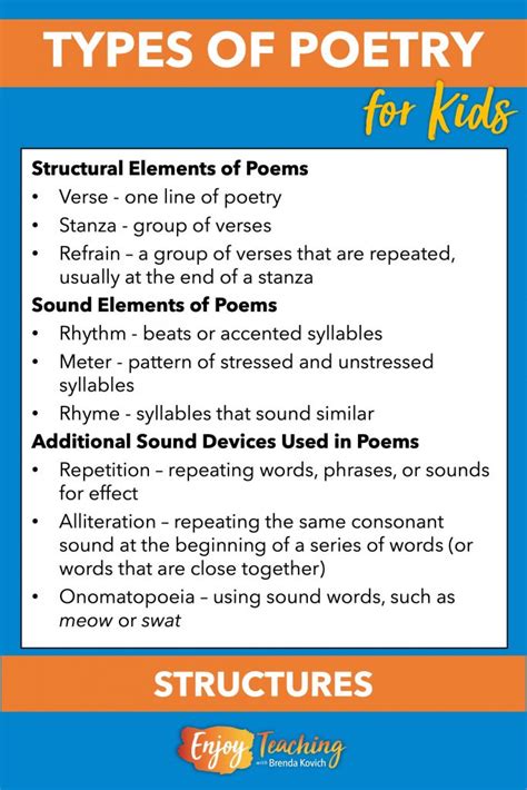 Types Of Poems For Kids Vibrant Teaching