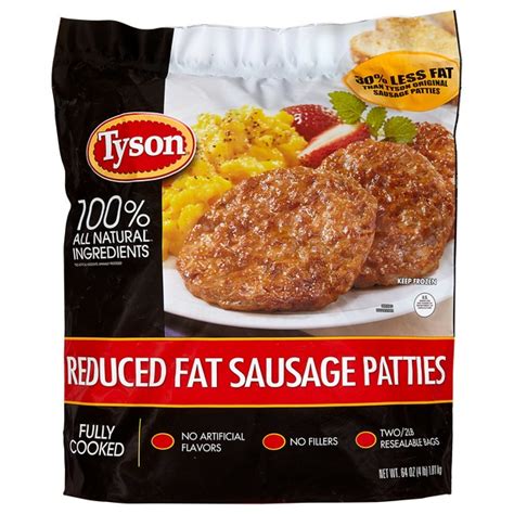 Tyson Reduced Fat Fully Cooked All Natural Pork Sausage Patties 64 Oz Delivery Near Me Doordash Tyson Reduced Fat Fully Cooked All Natural Pork Sausage Patties 64 Oz Delivery Near Me Doordash