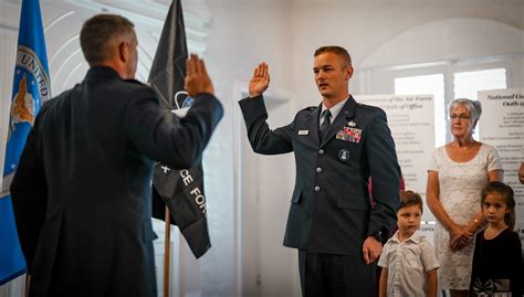 U S Air Force 2Nd Lt Christopher Wright Takes The Oath Of Office During His Commissioning Ceremony Dec 20 2017 Clemson University S Army And Air Force Reserve Officer S Training Corps Units Held A