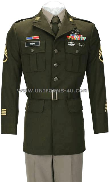 U S Army Male Officer Army Green Service Uniform Agsu