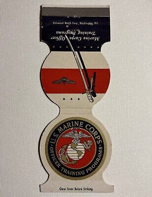 U S Marine Corps Officer Training Program Matchbook Cover Ebay U S Marine Corps Officer Training Program Matchbook Cover Ebay