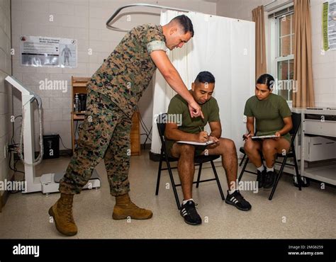 U S Marines Participate In A Body Composition Assessment On Aug 22 2022 At The Basic School On Marine Corps Base Quantico Virginia The Marine Corps Recently Changed Body Composition Standards As A