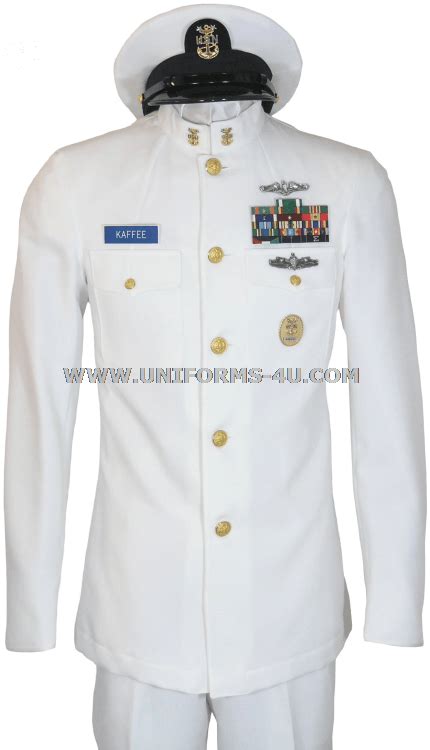 U S Navy Male Chief Petty Officer Service Dress White Uniform