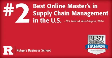 U S News Rutgers Is No 2 Among Online Graduate Programs In Supply Chain Management Rutgers Business School U S News Rutgers Is No 2 Among Online Graduate Programs In Supply Chain Management Rutgers Business School