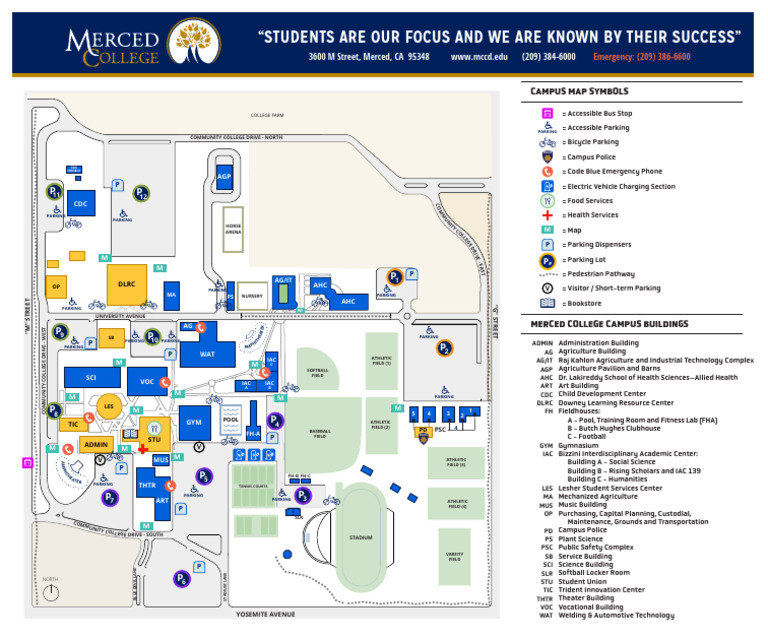 UC Merced Campus Map Guide
