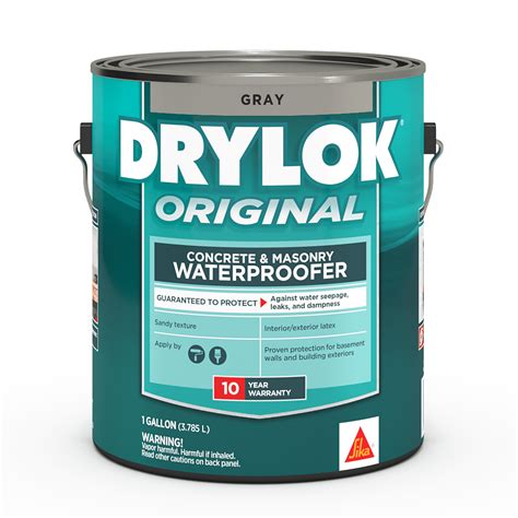 Ugl Drylok Gray Basement Masonry Waterproofer For Stopping Water Leaks Dampness Interior Exterior Latex Base Sandy Texture Tintable 1 Gallon Household Wood Stains Amazon Com Ugl Drylok Gray Basement Masonry Waterproofer For Stopping Water Leaks Dampness Interior Exterior Latex Base Sandy Texture Tintable 1 Gallon Household Wood Stains Amazon Com