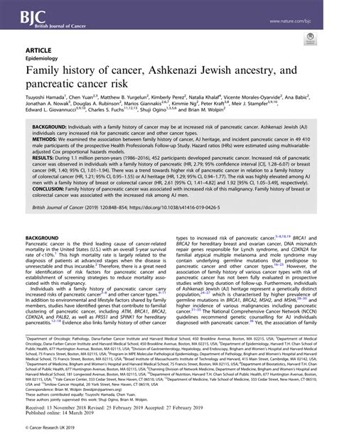 Understanding The Increased Risk Of Breast Cancer In Ashkenazi Jewish