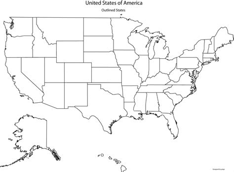 United States Of America Map Not Labeled