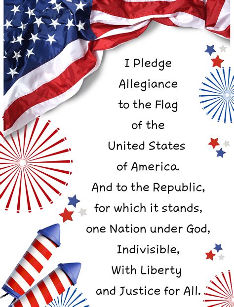 United States Pledge Of Allegiance Words