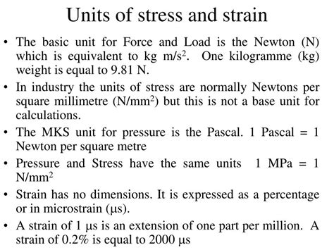 5 Units of Stress