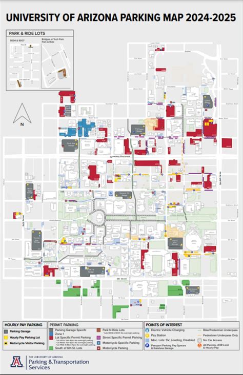 University Of Arizona Campus Map Map Of Zip Codes