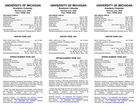 University Of Mich Academic Calendar 2025 Daniel M Rolland
