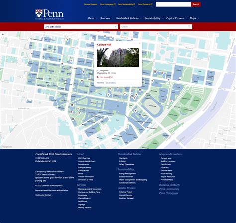 University Of Penn Campus Map United States Map