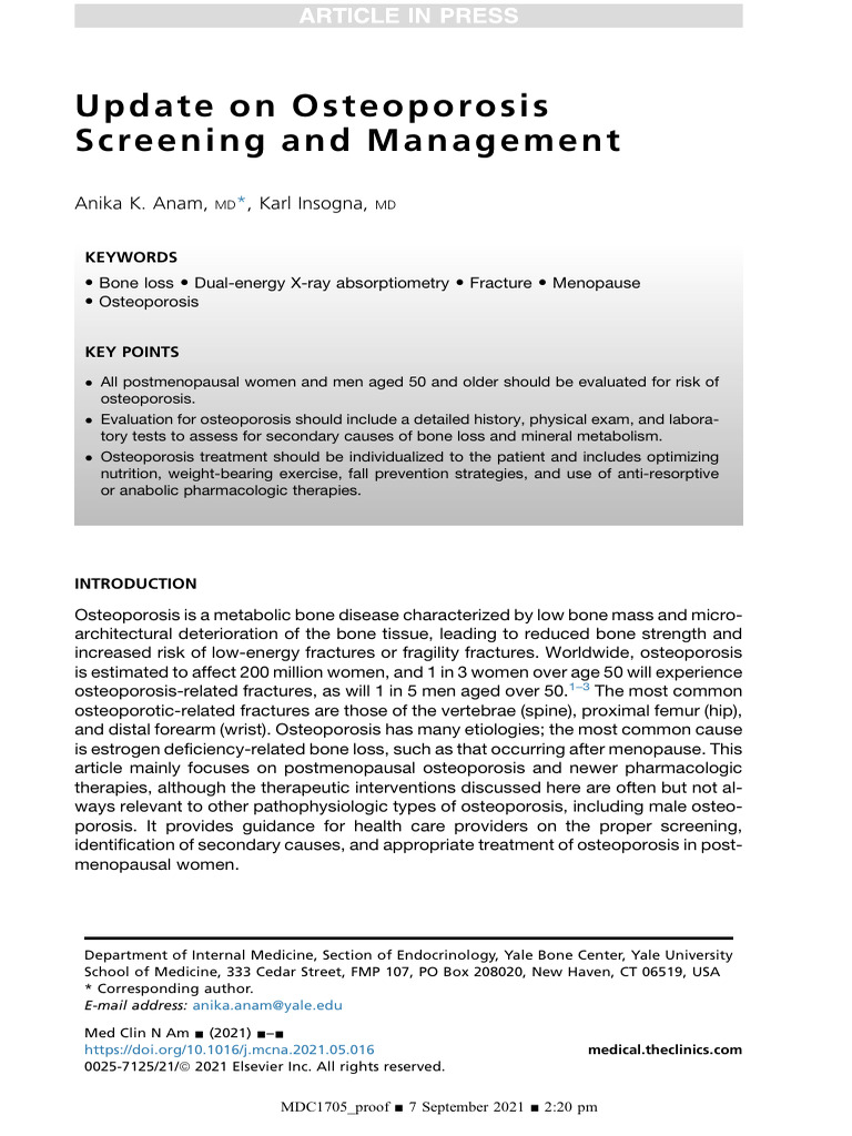 Update On Osteoporosis Ppt Download