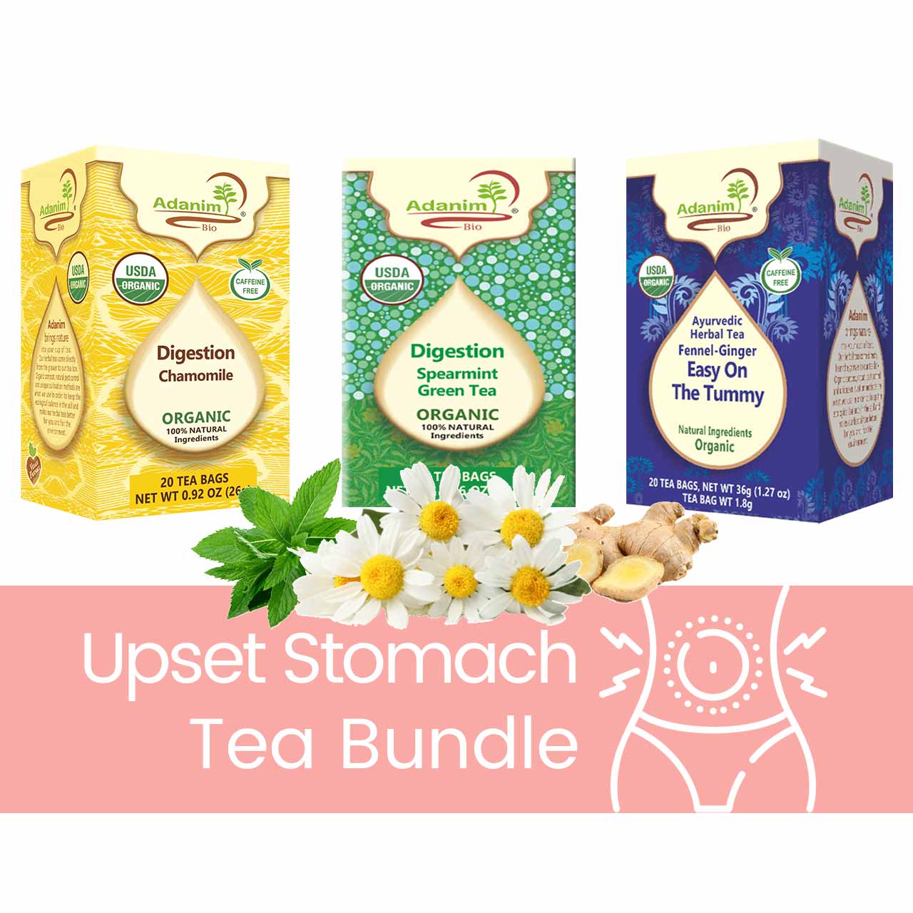 Upset Stomach Tea Bundle Soothe Your Stomach Buy It Now