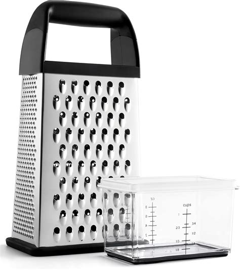 Urbanstrive Cheese Grater With Container Professional Cheese Grater