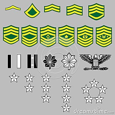 Us Army Rank Insignia Vector Illustration Cartoondealer Com 8820846 Us Army Rank Insignia Vector Illustration Cartoondealer Com 8820846