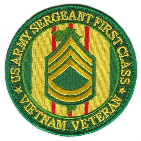 Us Army Sergeant First Class Vietnam Veteran Patch In Stock 11 73 Us Army Sergeant First Class Vietnam Veteran Patch In Stock 11 73