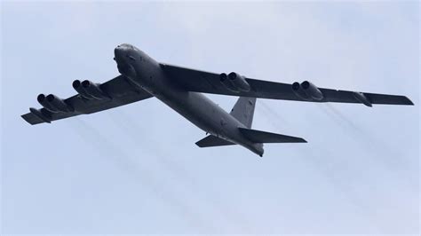Us B 52 Bombers Fly Near Disputed South China Sea Islands Bbc News
