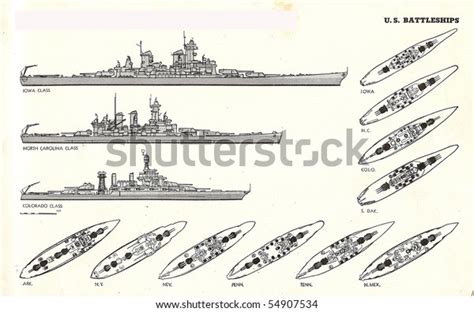 Us Navy Battleships World War Ii Stock Photo 54907534 Shutterstock