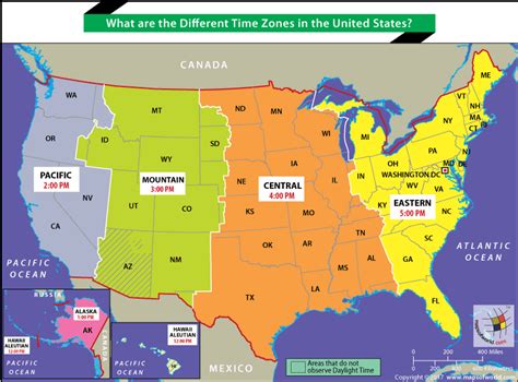 Us Time Zones Us Time Zones