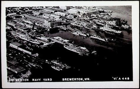 Usa Bremerton Navy Yard Washinghton 1940S Pc Ebay
