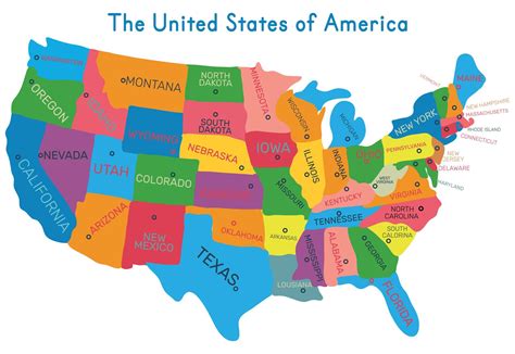 USA States Map Guide