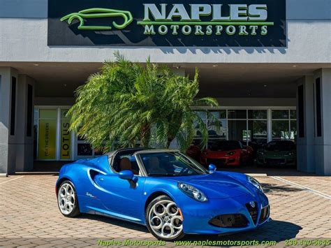 Used 2020 Alfa Romeo 4C Spider For Sale Sold Naples Motorsports Inc Vanderhall Of Naples Stock 21 343925