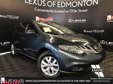Used Blue 2012 Nissan Murano Sl Walkaround Review Edson Alberta