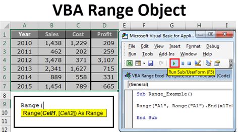 Using Vba Range Object In Microsoft Excel Goskills