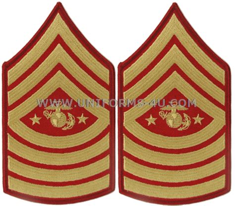 Usmc Master Sergeant Sew On Chevrons Usmc Master Sergeant Sew On Chevrons