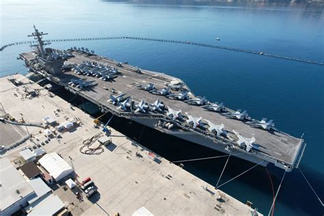 Uss George H W Bush Cvn 77 In Souda Bay Crete October 6 2022 Uss George H W Bush Cvn 77 In Souda Bay Crete October 6 2022