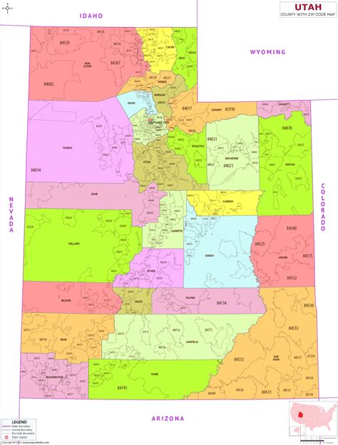 Utah County Zip Code Map