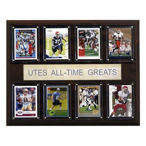 Utah Utes Memorabilia Utah Utes Ncaa Football All Time Greats Display Plaque 12X15 Inch Cherry Wood College Sports Collectibles Utah Utes Memorabilia Utah Utes Ncaa Football All Time Greats Display Plaque 12X15 Inch Cherry Wood College Sports Collectibles