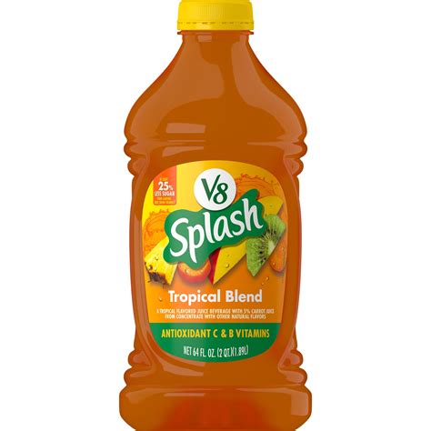 V8 Splash Diet Tropical Blend Flavored Beverage 64 Fl Oz Bottle Meijer