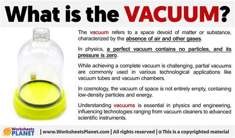 Vacuum Definition Facts Britannica