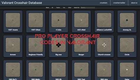 Valorant Crosshair Codes