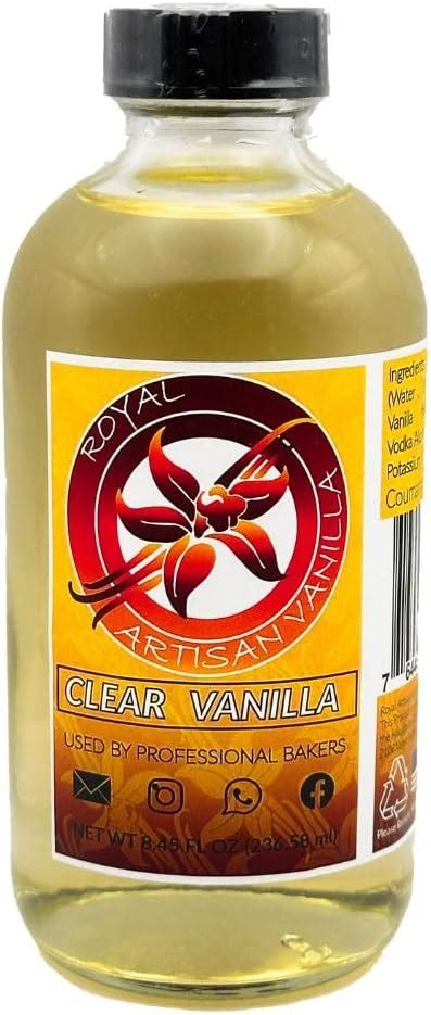 Vanilla Extract Clear Extra Strength 4Oz Cake Carousel Inc
