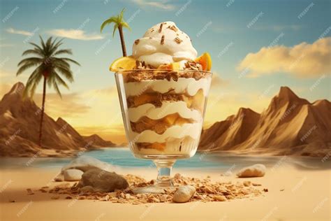 Vanilla Ice Cream Oasis Cool Escape Premium Ai Generated Image Vanilla Ice Cream Oasis Cool Escape Premium Ai Generated Image