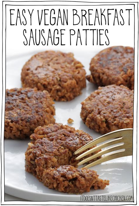 Vegan Breakfast Sausage Patties Goodness Avenue