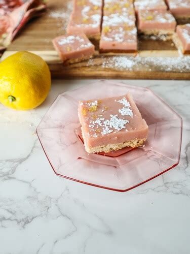 Vegan Strawberry Lemonade Bars Fragrant Vanilla Cake