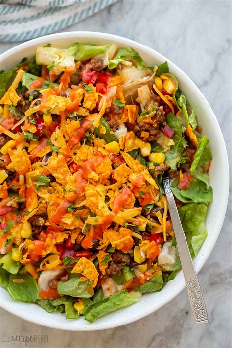 Vegetarian Taco Salad With Jalapeno Ranch Dressing Recipe
