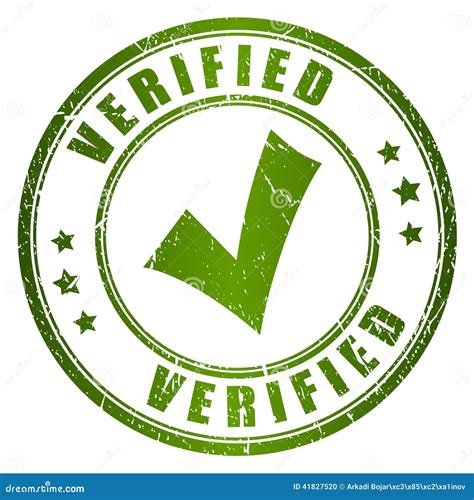 Verified Vector Stamp Stock Vector Image 41827520