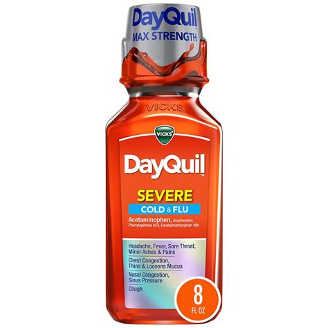 Vicks Dayquil Severe Cold Flu Relief Liquid Walgreens