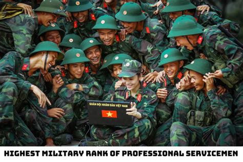 Vietnam What Is The Highest Military Rank Of Professional Servicemen