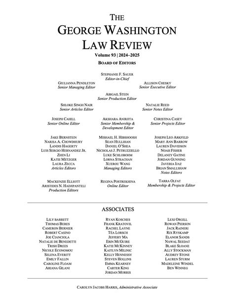 View Pdf The George Washington Law Review