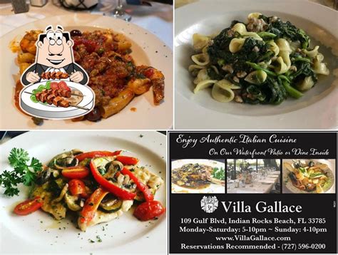 Villa Gallace In Indian Rocks Beach Restaurant Menu And Reviews