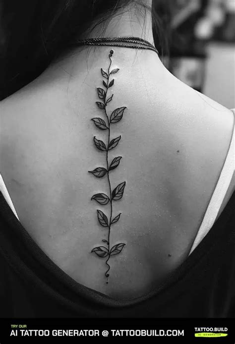 Vine Spine Tattoos For Females Tattoo Build