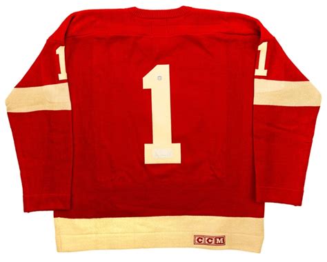 Vintage 1950 S Detroit Red Wings Terry Sawchuk 1 Child S Wool Jersey Ebay