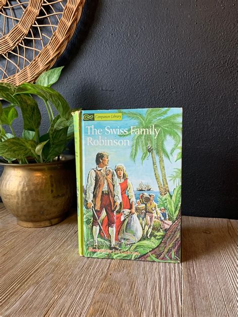 Vintage 1963 Swiss Family Robinson Book Johann Wyss Companion Library